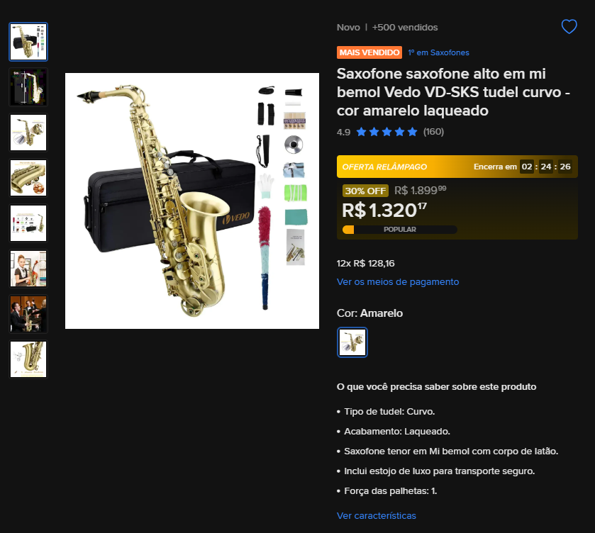 O Sax Alto Vedo VD-SKS vale a pena